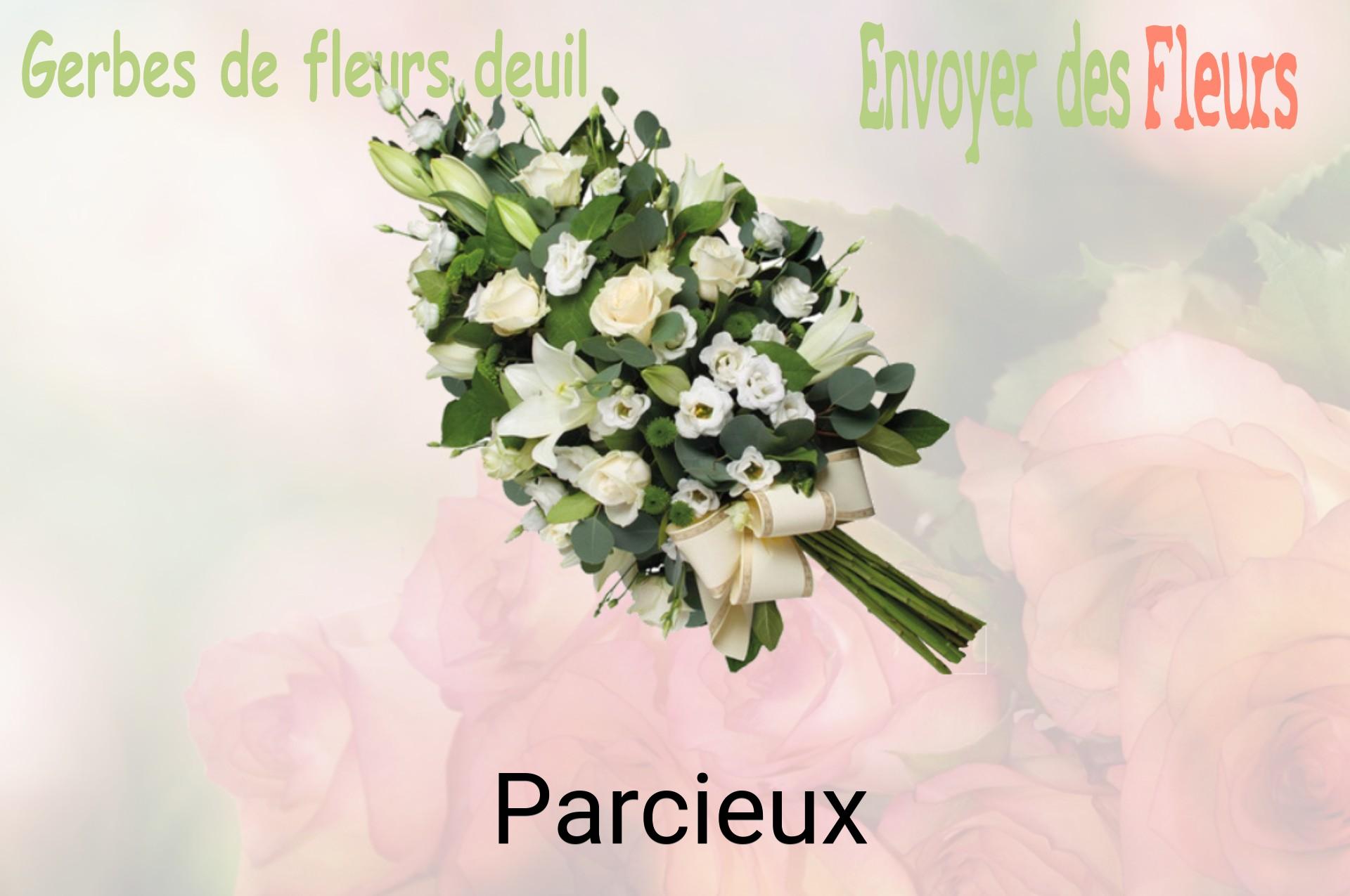Gerbe de fleurs de deuil livrée à Parcieux